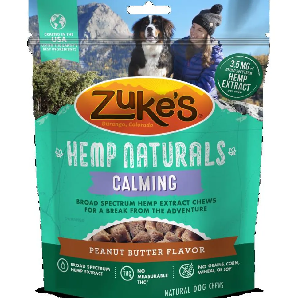 Zuke's Hemp Naturals Calming Peanut Butter Soft and Chewy Dog Treats - 5 oz Bag