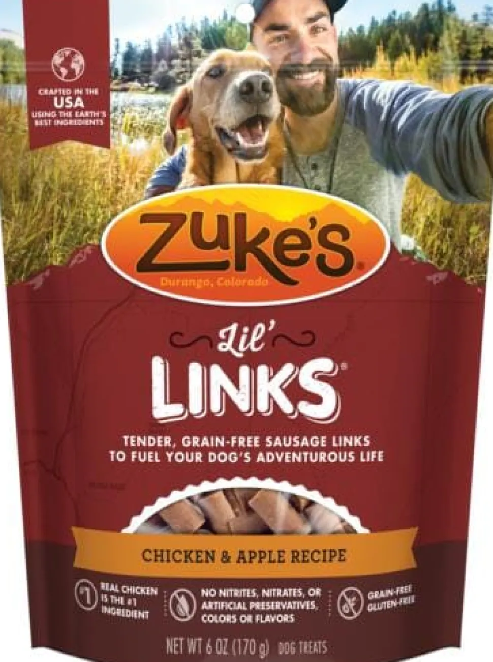 Zuke's Lil' Links Chicken and Apple Soft and Chewy Dog Treats - 6 Oz