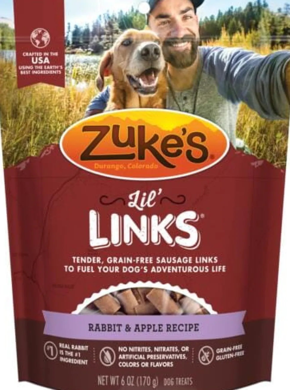 Zuke's Lil' Links Rabbit and Apple Soft and Chewy Dog Treats - 6 Oz