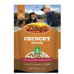Zuke's 5s Baked with Peanut Butter & Berries Crunchy Dog Treats - 12 oz Bag