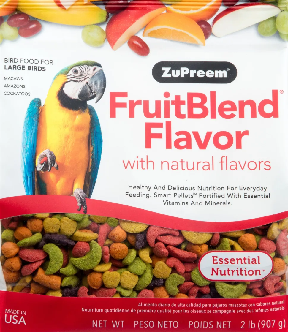 Zupreem Fruitblend Flavor Large Bird Food Parrot Bird Food - 2 Lbs