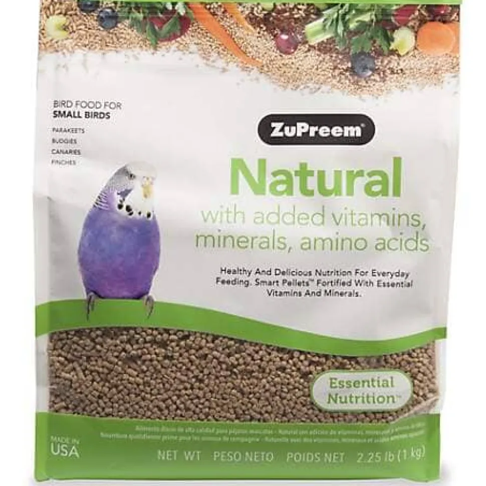 Zupreem Natural Diet Small Bird Food Parakeet Bird Food - 2.25 Lbs