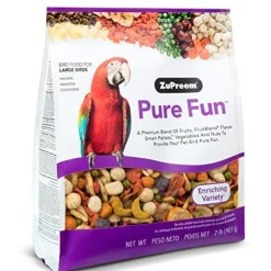 Zupreem Pure Fun Large Bird Food Parrot Bird Food - 2 Lbs