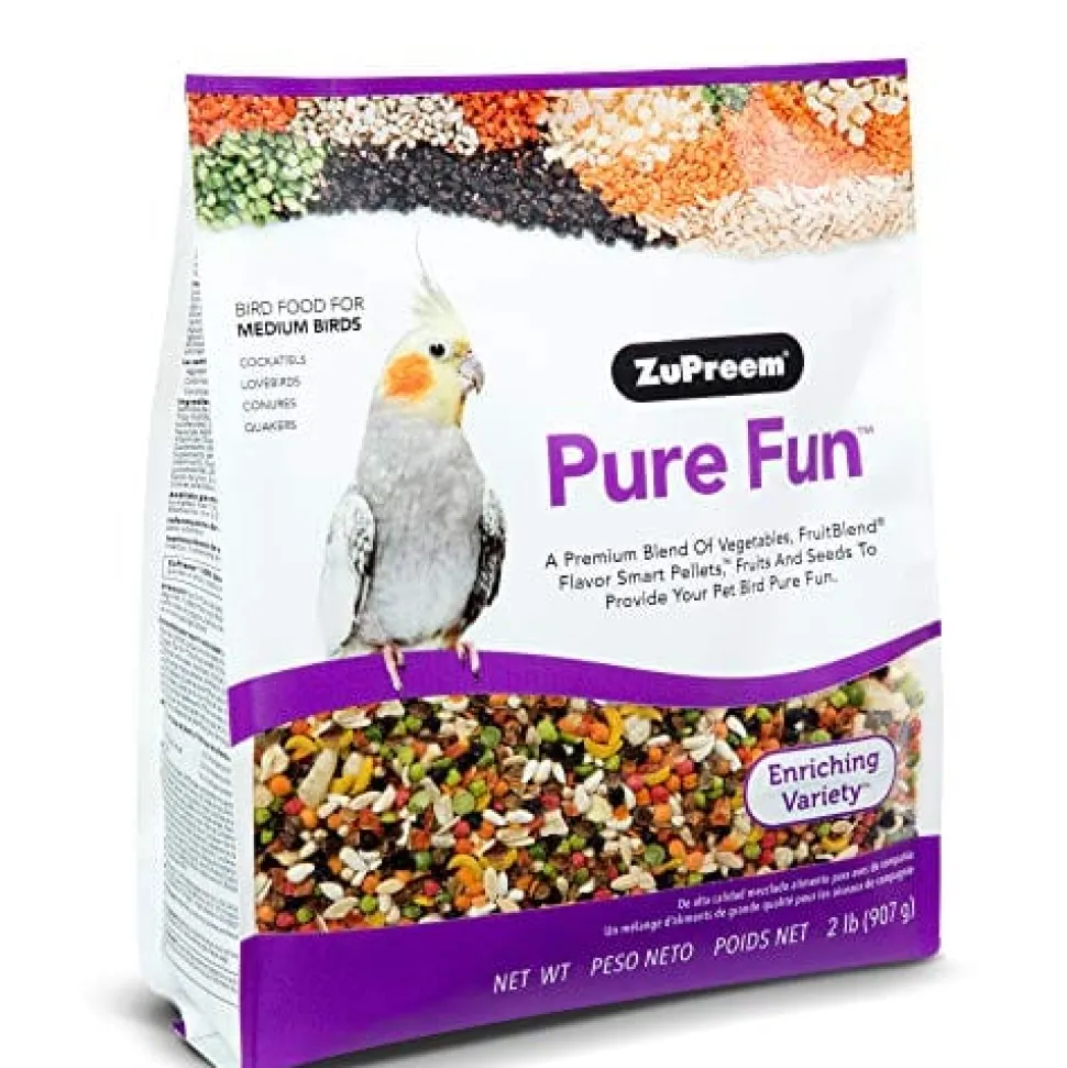 Zupreem Pure Fun Medium Cockatiel Bird Food - 2 Lbs