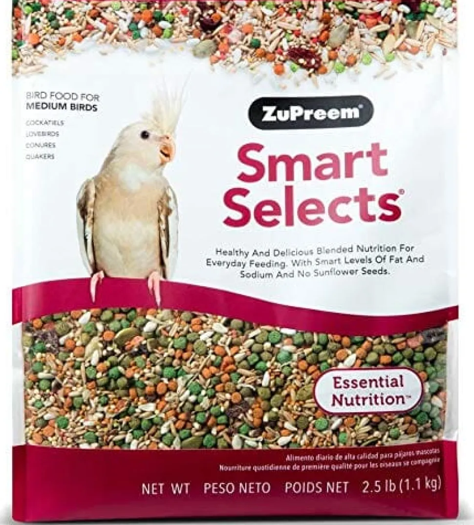 Zupreem Smart Selects Medium Cockatiel Bird Food - 2.5 Lbs
